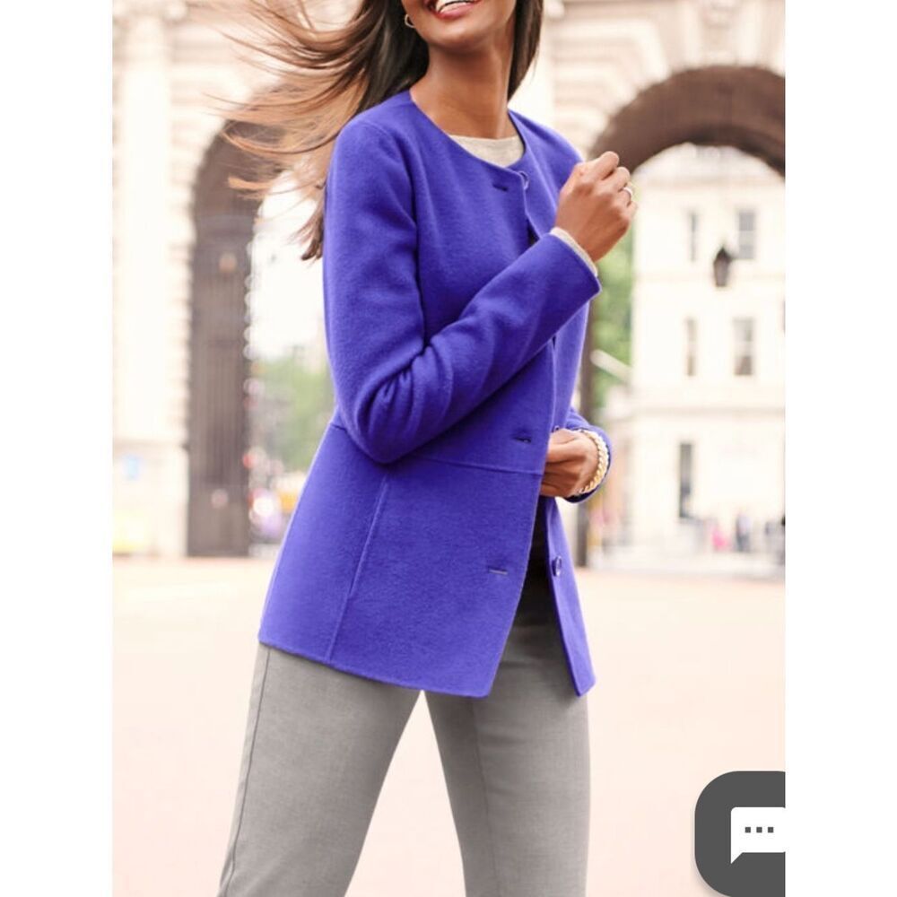 Talbots  Wool Blend Blazer Jacket Tailored Careerwear 4